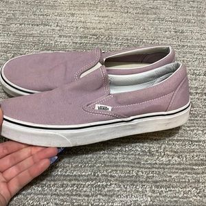 purple slip on vans